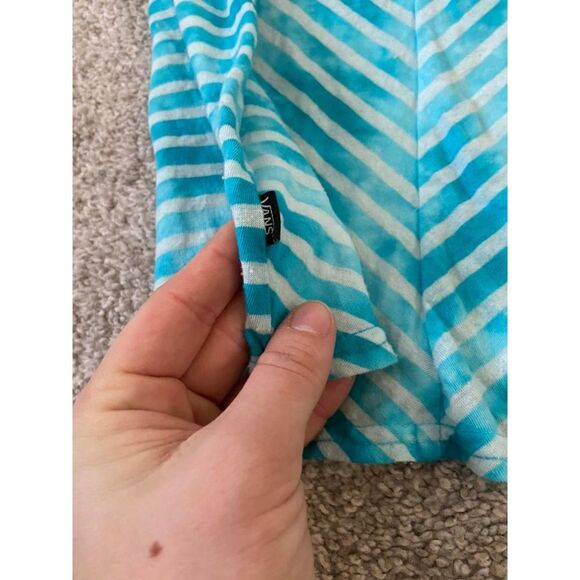 Vans blue pool striped tank crop top size small - Picture 4 of 4